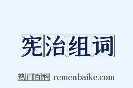 宪治组词是什么意思的图片